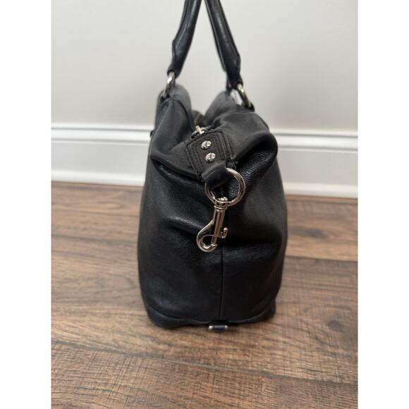 Coach Large Ashley F15447 Black Leather Satchel *Missing Shoulder Strap* - Picture 5 of 13